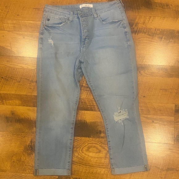 KanCan Denim - Kancan Stylish Light Blue Distressed Women Jeans